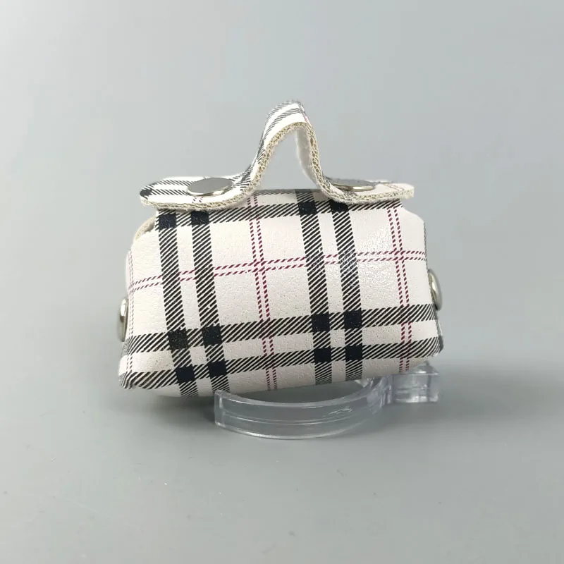 Модная белая клетчатая кожаная сумка аксессуары для кукол Барби куклы Blyth 1/6 BJD