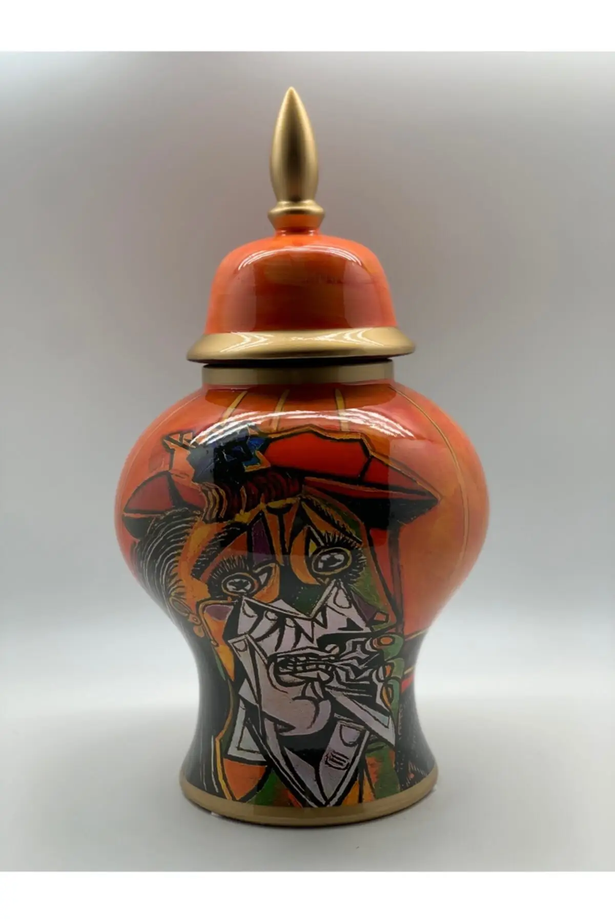 

Dia Moore Studio orange Picasso Cube