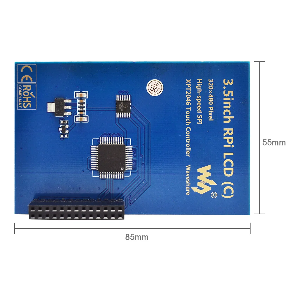 Raspberry Pi 4 Модель B /3B +/3B 3 5 дюймовый сенсорный экран TFT LCD предназначен для 125 МГц
