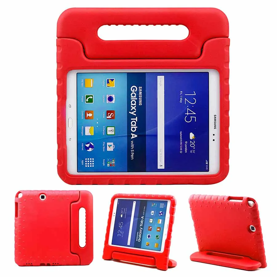 Детский ударопрочный чехол EVA для samsung GALAXY Tab A, 8,0 дюймов, T350, T351, T355, безопасный пенопластовый чехол для планшета, чехол с ручкой и подставкой