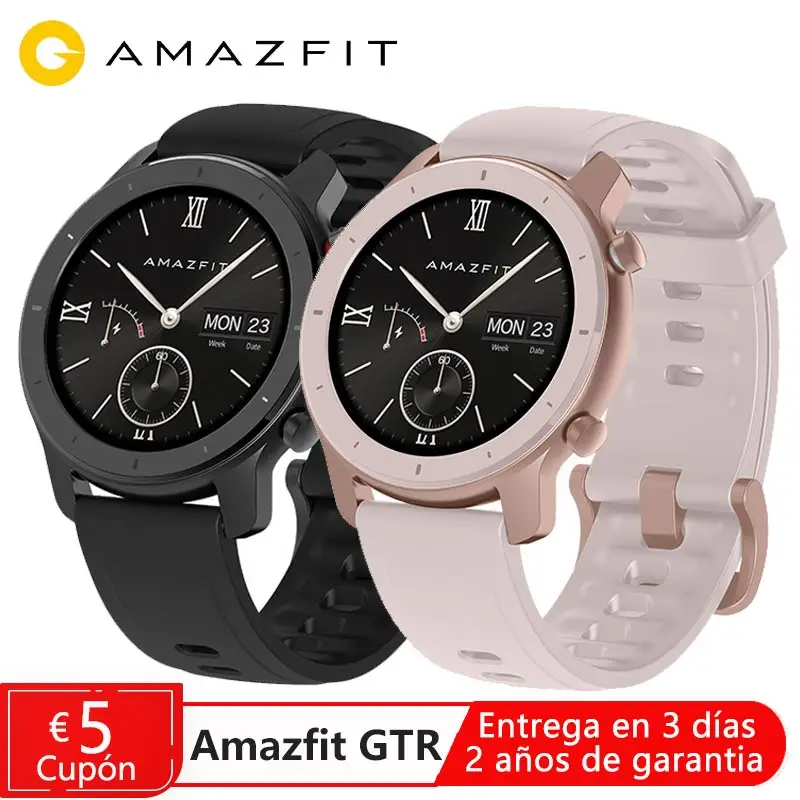 Глобальная версия Amazfit GTR 42 мм смарт-часы GPS мужские 5ATM водонепроницаемые 12 дней