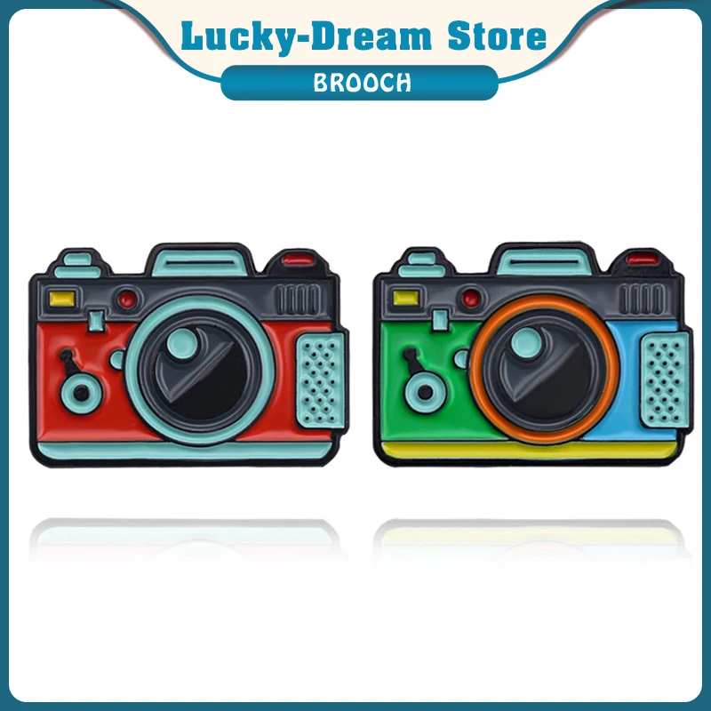 Эмалированные брошки для цифровой камеры оригинальные металлические шпильки