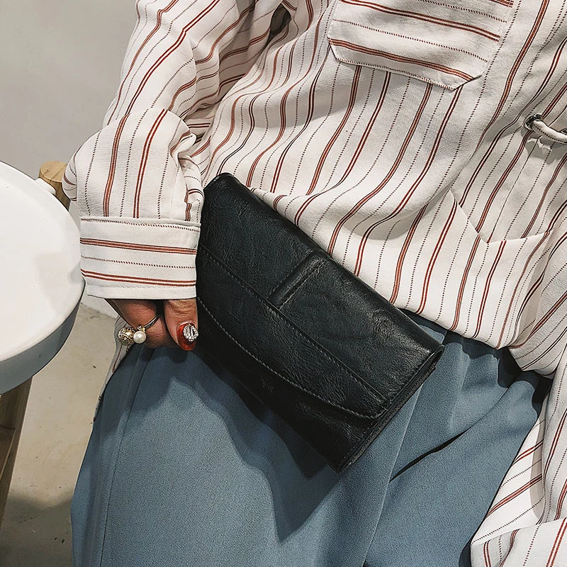 Ретро PU кожаный женский удлиненный кошелек винтажный твердый несколько карт держатель клатч сумки модный классический кошелек