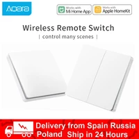 xiaomi aqara smart switch light remote control zigbee wifi wireless key wall switch work with gateway for homekit mihome app