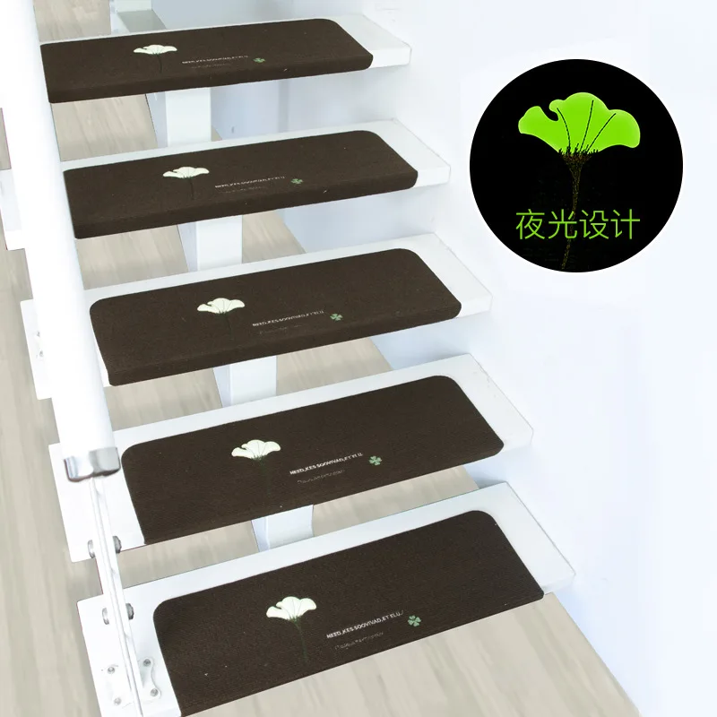 Нескользящий коврик для лестницы в скандинавском стиле многоразовый светящийся