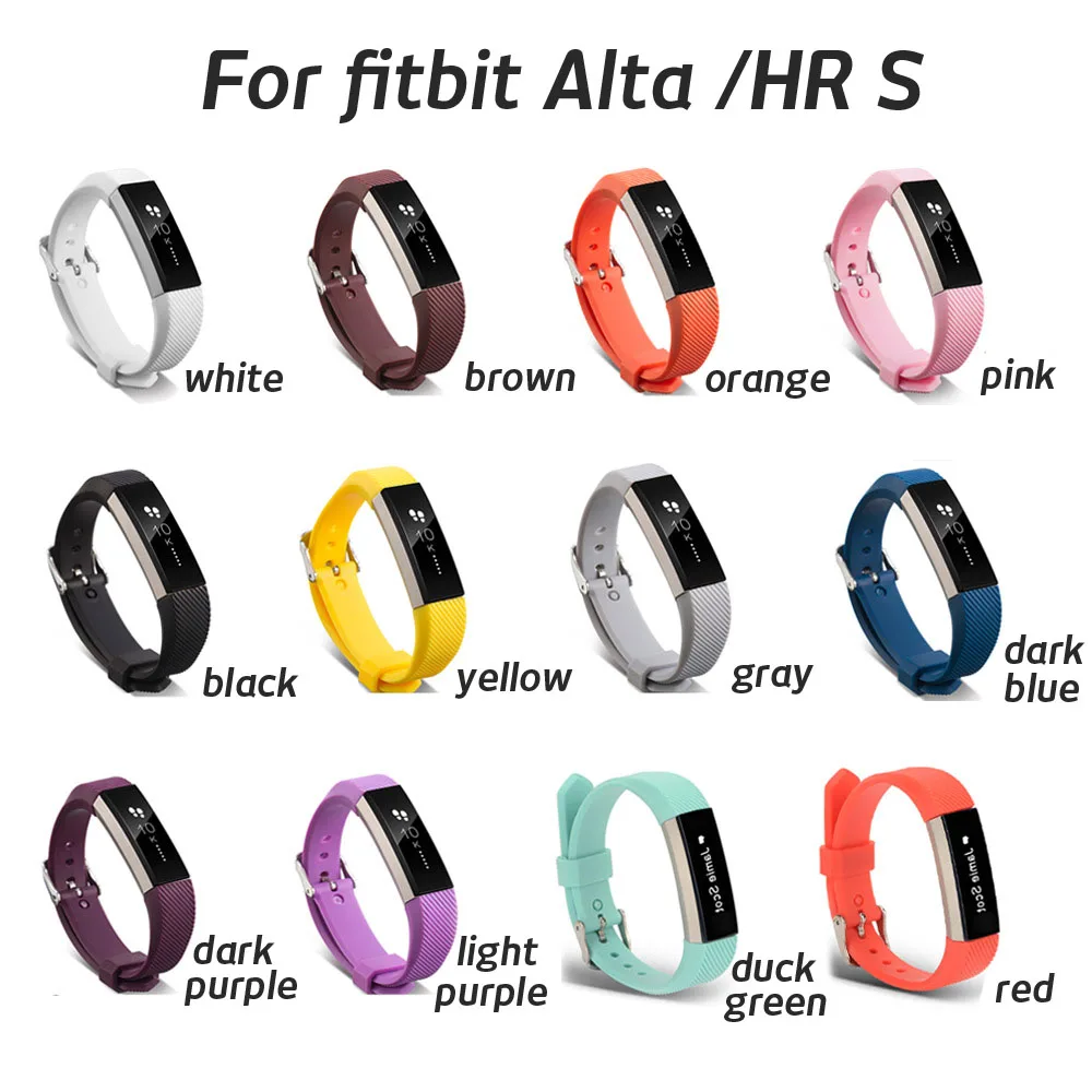 Tilt Stripe Silicone Watch Band for Fitbit Alta Rubber Replacement Sport Strap HR Wristband | Наручные часы