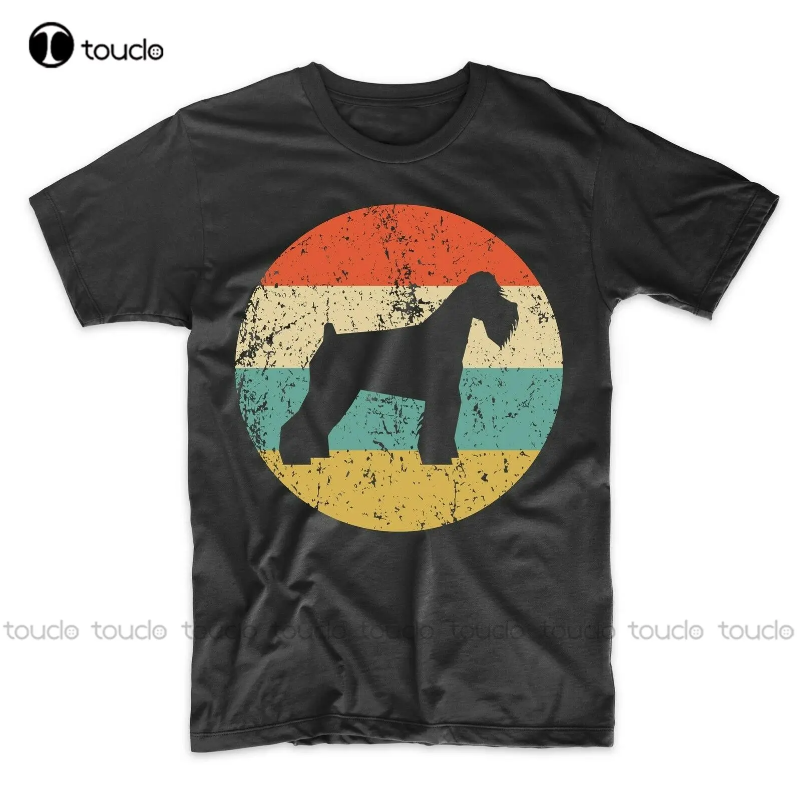 

Schnauzer Shirt - Vintage Retro Schnauzer T-Shirt - Dog Silhouette Icon New Brand Clothing Men Cool O-Neck Tops T Shirt