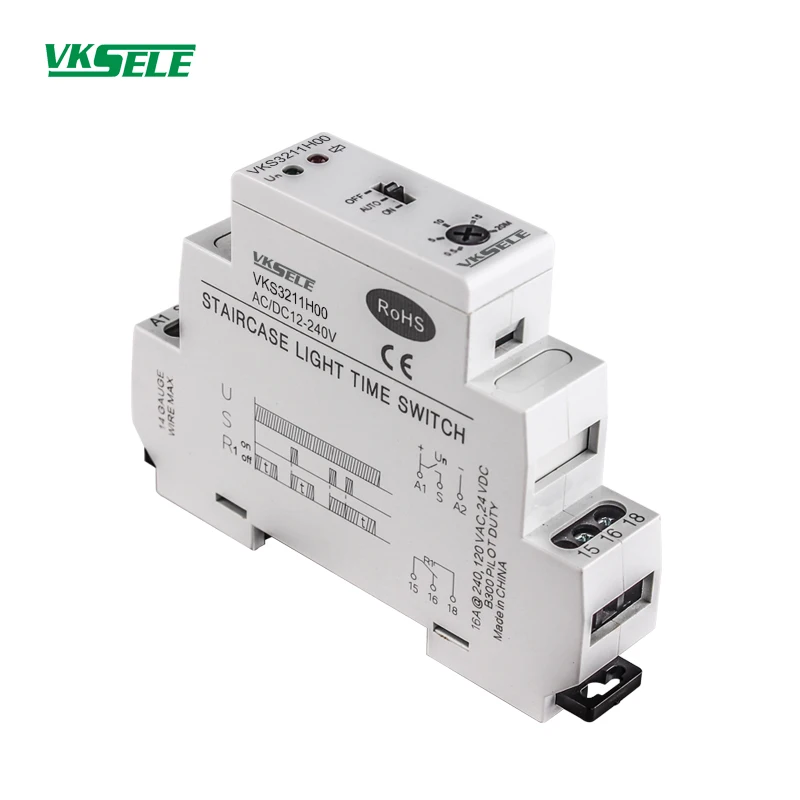 Ручной переключатель с задержкой времени VKS3211 16 А 110 В 220 переменного тока