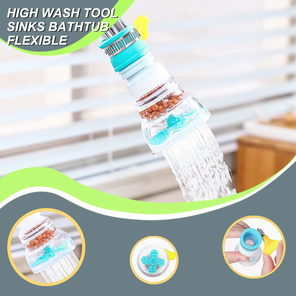 

3pcs 360-Degree Vanity Sink Faucet Shower Washing Tap Filter Adjustable Extender Universal Kitchen Flexible Sprinkler Adapter