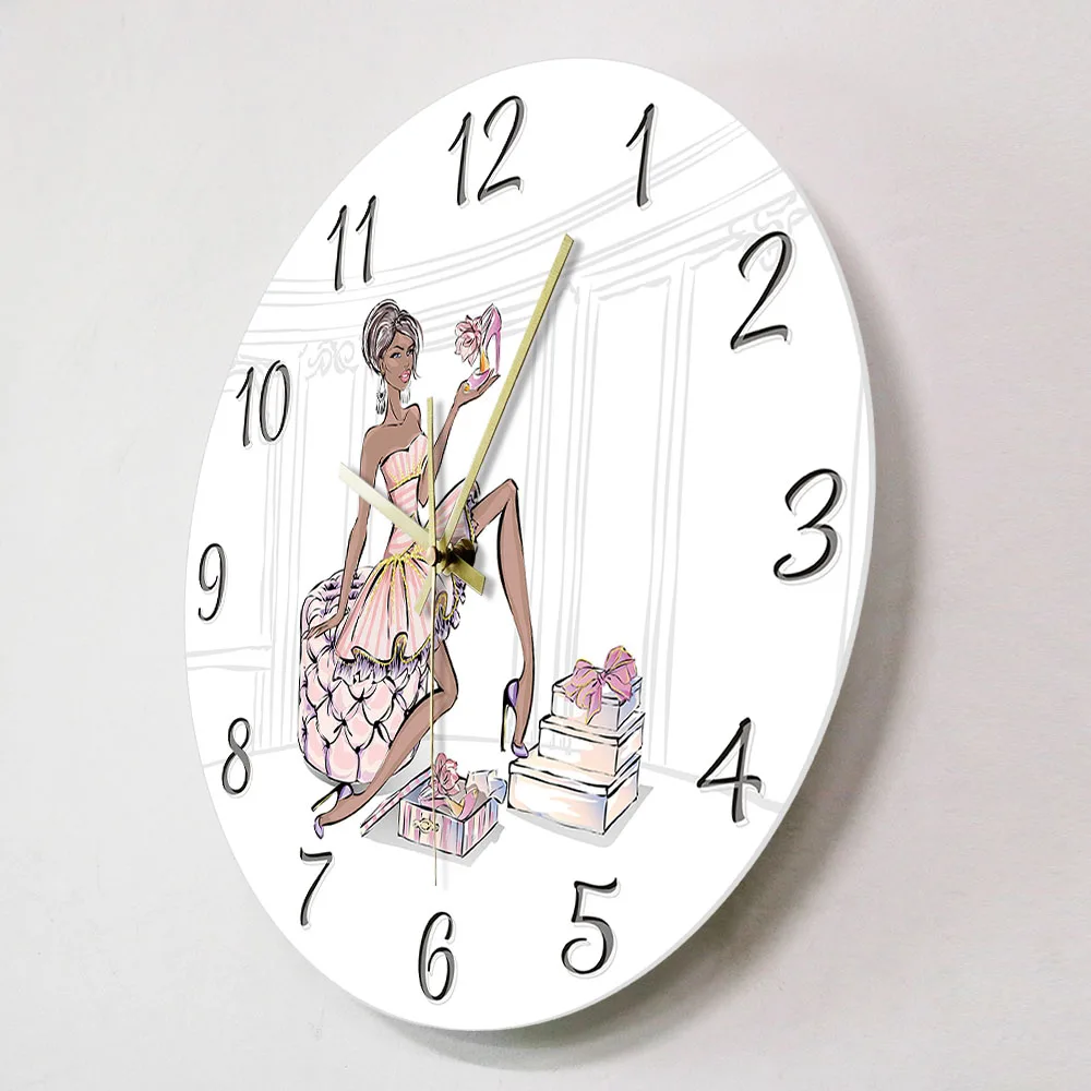 Модные женские туфли на высоком каблуке декорация настенные часы Tide Shop Boutique