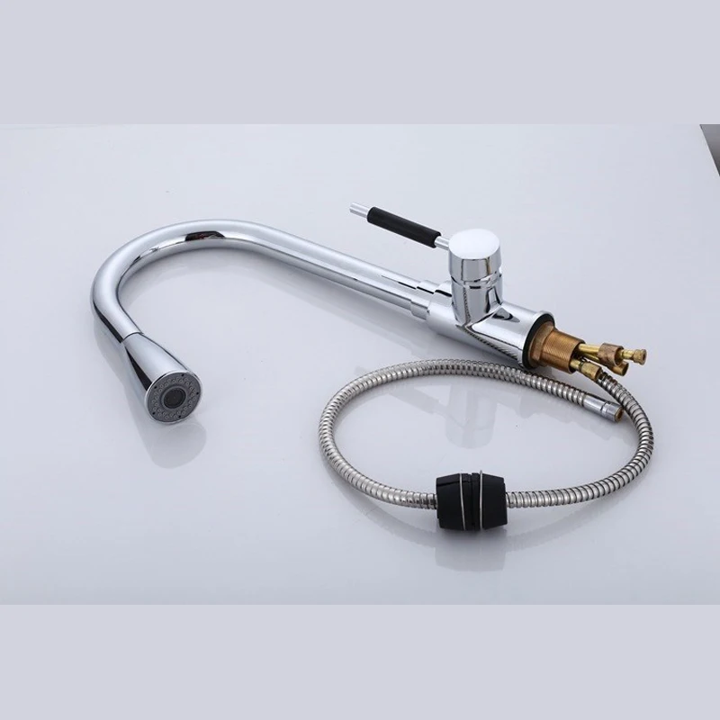 Выдвижной Смеситель для кухонной раковины вытяжной смеситель душа воды на