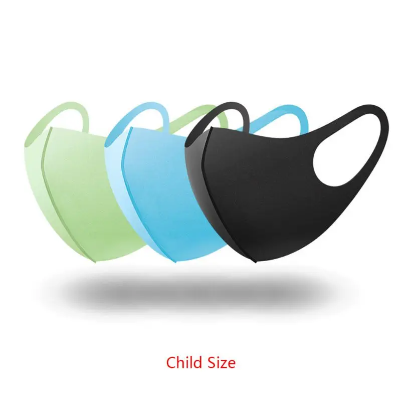 3 шт. губчатая маска для рта моющаяся защита от пыли многоразовая защиты лица