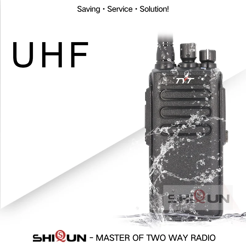TDMA цифровое радио 136-174 МГц VHF 10 Вт TYT MD-680 MD680/MD358 UHF 10 Вт 400-480 МГц DMR цифровое двухстороннее радио 10 км IP67 водонепроницаемое - Цвет: UHF