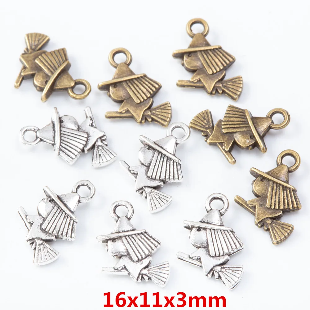 

80 шт., подвеска в виде ведьмы из цинкового сплава