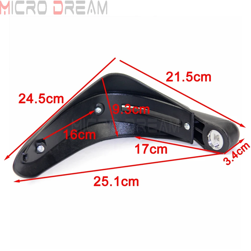 Защита для рук мотоциклетная черная 7/8 дюйма (22 мм) Kawasaki Honda Ducati | Автомобили и