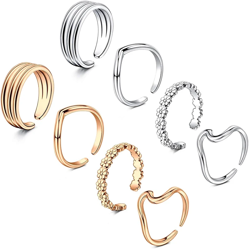 Кольца с открытым носком для женщин искусственная кожа и ножной браслет кольцо