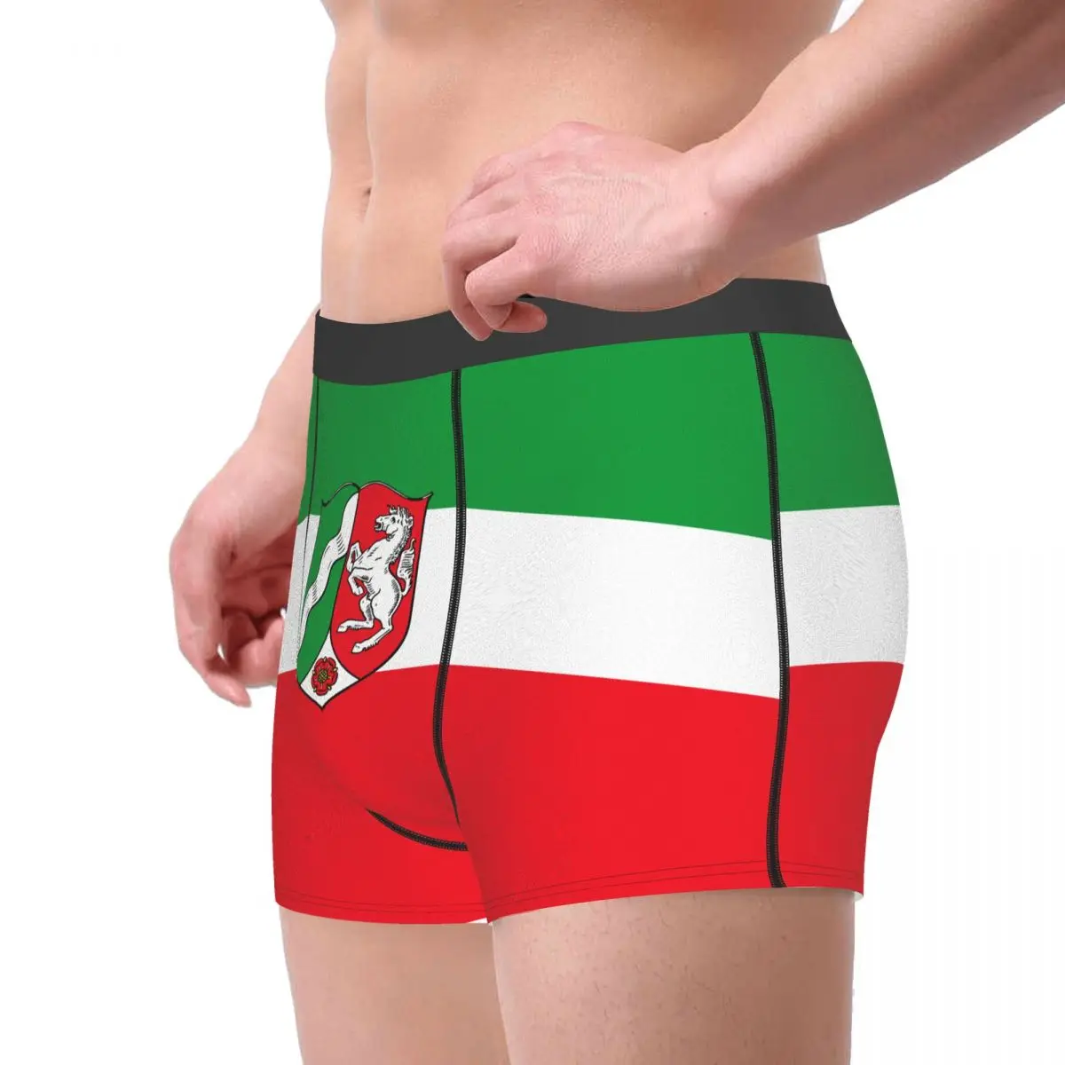 Flag Of North Rhine-Westphalia (state) Men's Boxer Briefs German states Humor Graphic Men's boxer leggings