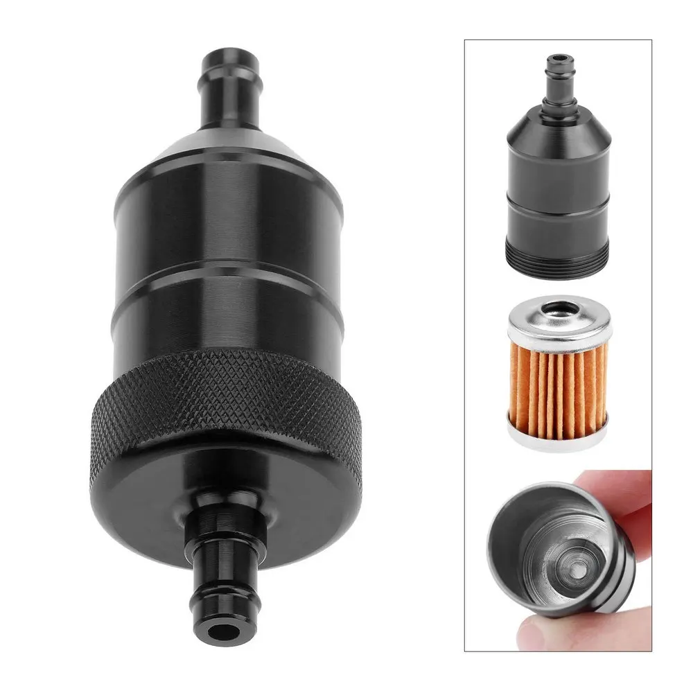 

Universal 8mm 5/16'' Motorcycle Fuel Filter Aluminum Alloy Petrol Diesel Oil Cleaner Pit Dirt Bike ATV Oil Gas Gasoline Filters