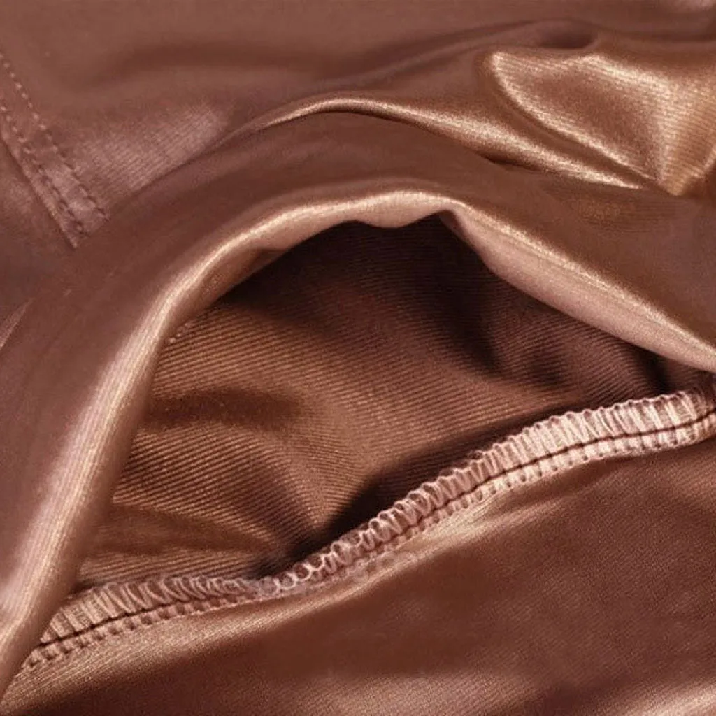 JAYCOSIN сексуальные женские брюки из искусственной кожи Матовый вид с высокой