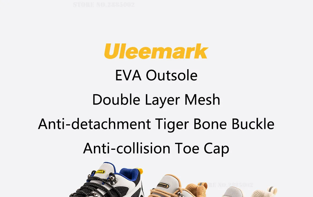 Xiaomi ULEEMARK Sneaker Shoes Fashion Hiking shoes Casual Men Outdoor Walking Shoes Non-slip Outsole Mesh Breathable Sport Shoes
