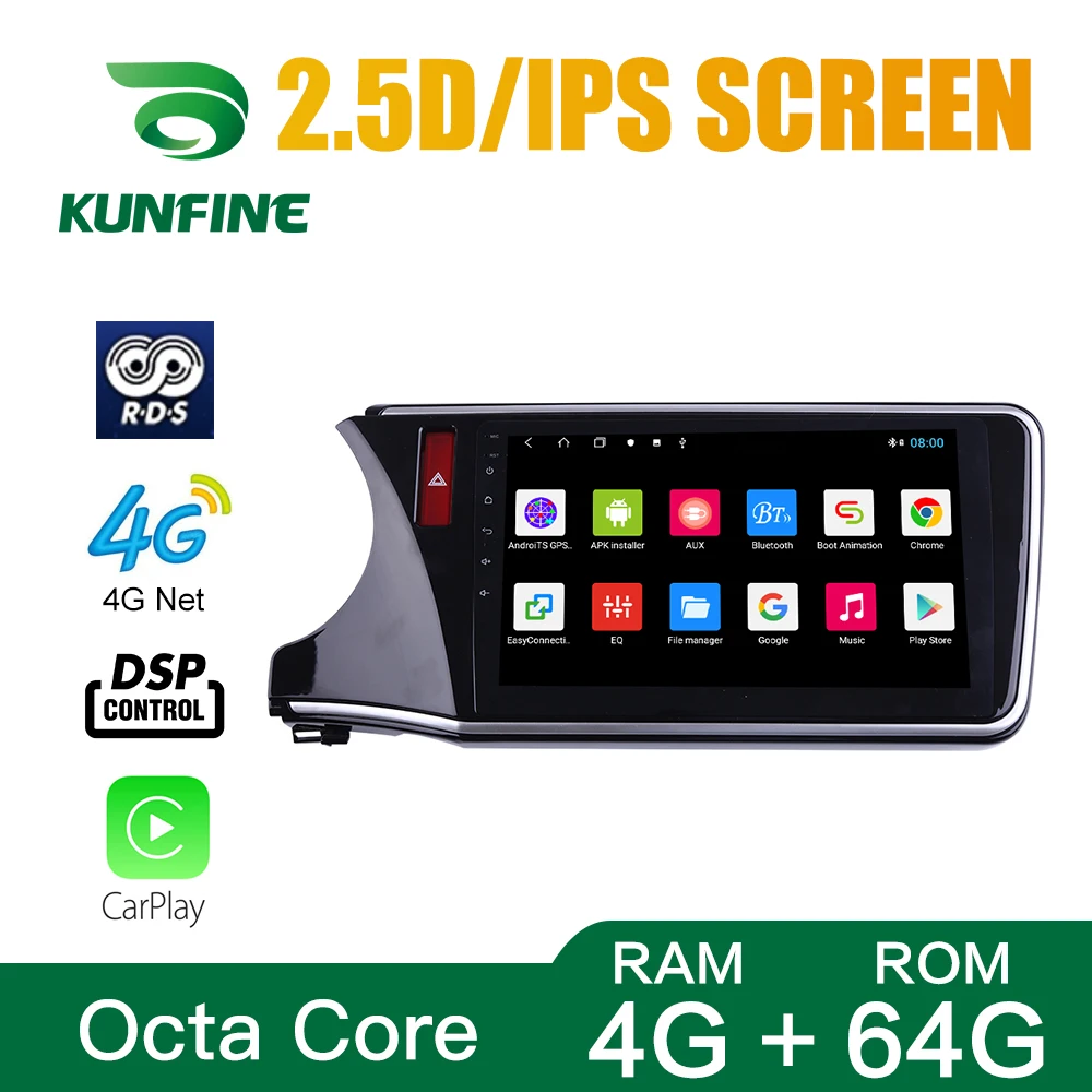 Восьмиядерный Android 10 0 автомобильный DVD GPS навигационный плеер Deckless стерео для Honda