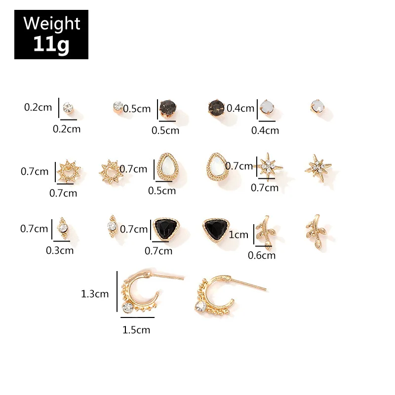 10 пар/уп. малых из нержавеющей стали серьги со шпилькой для женщин модные