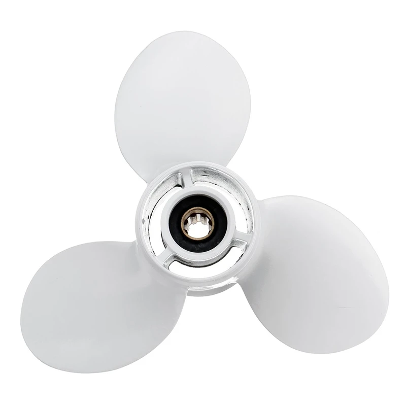 

Подвесной Пропеллер для судового двигателя 3-Bladed Rotary Paddle 683-45941-00-El 9 1/4X12 для Yamaha 9,9-15Hp алюминий 8 сплайнов Tooths Di