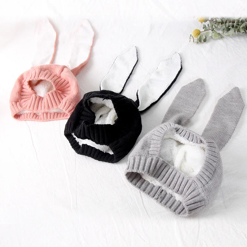 H7667 Детская шапка-ушанка зима плюс бархат защита ушей мультфильм сплошной цвет