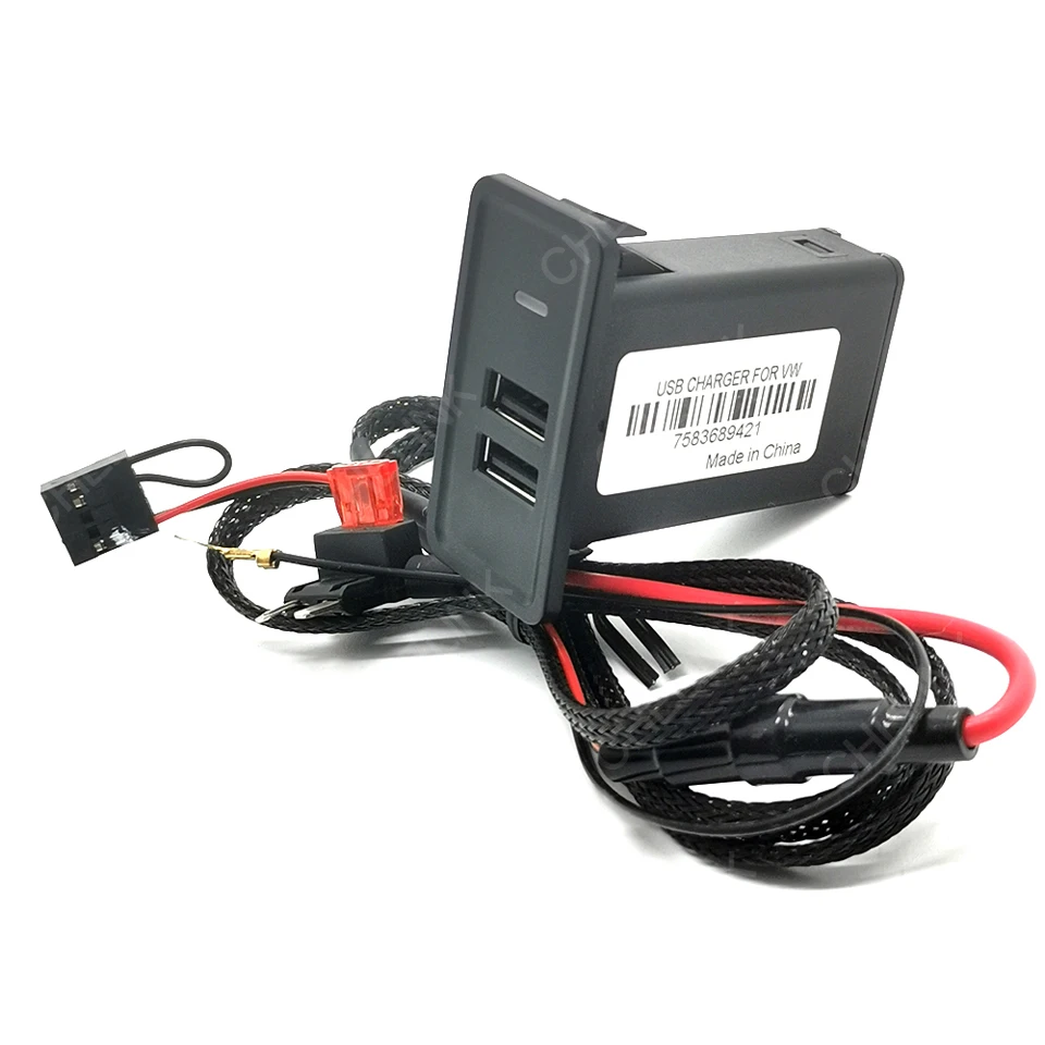 Автомобильное зарядное устройство chellink QC3.0 с двумя USB-портами 12 В адаптер для seat