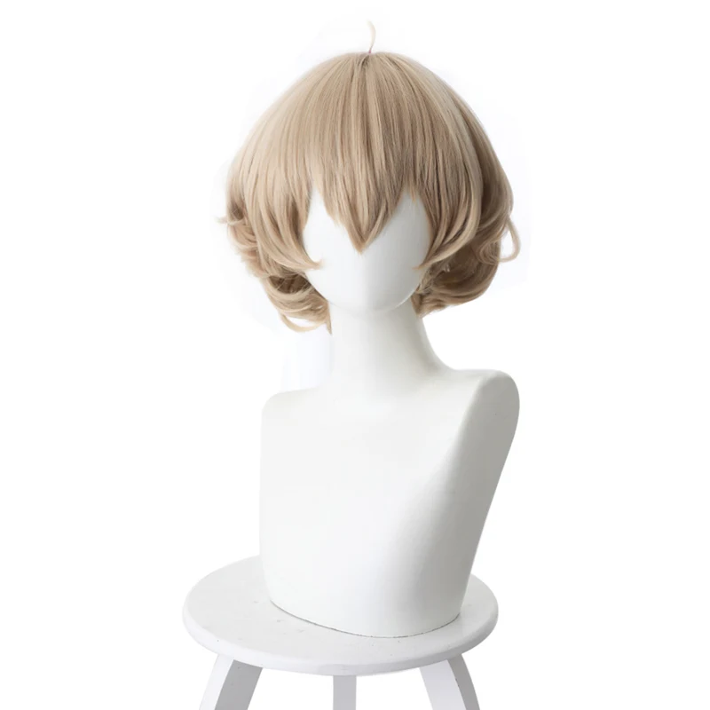 

Anime Brain's Base Iwanaga Kotoko Linen Brown curly short hair cosplay anime wig Cosplay hairwear Wig+Wig Cap