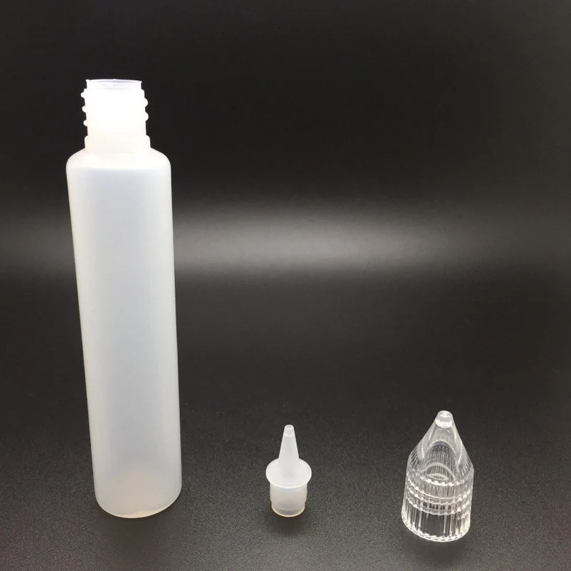 

1pc Empty Bottles 15ml/30ml Pen Shape Plastic Dropper Bottle Long Transparent E Liquid Bottle Oil Clear PET Bottles