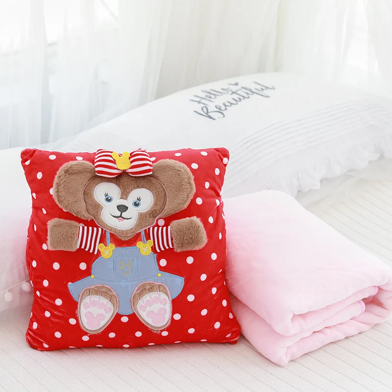 1 шт. милый мягкий плюшевый duffy Подушка с одеялом 1*1,5 м плюшевое одеяло трансформирующееся в подушку украшение дома или подарки для девочки