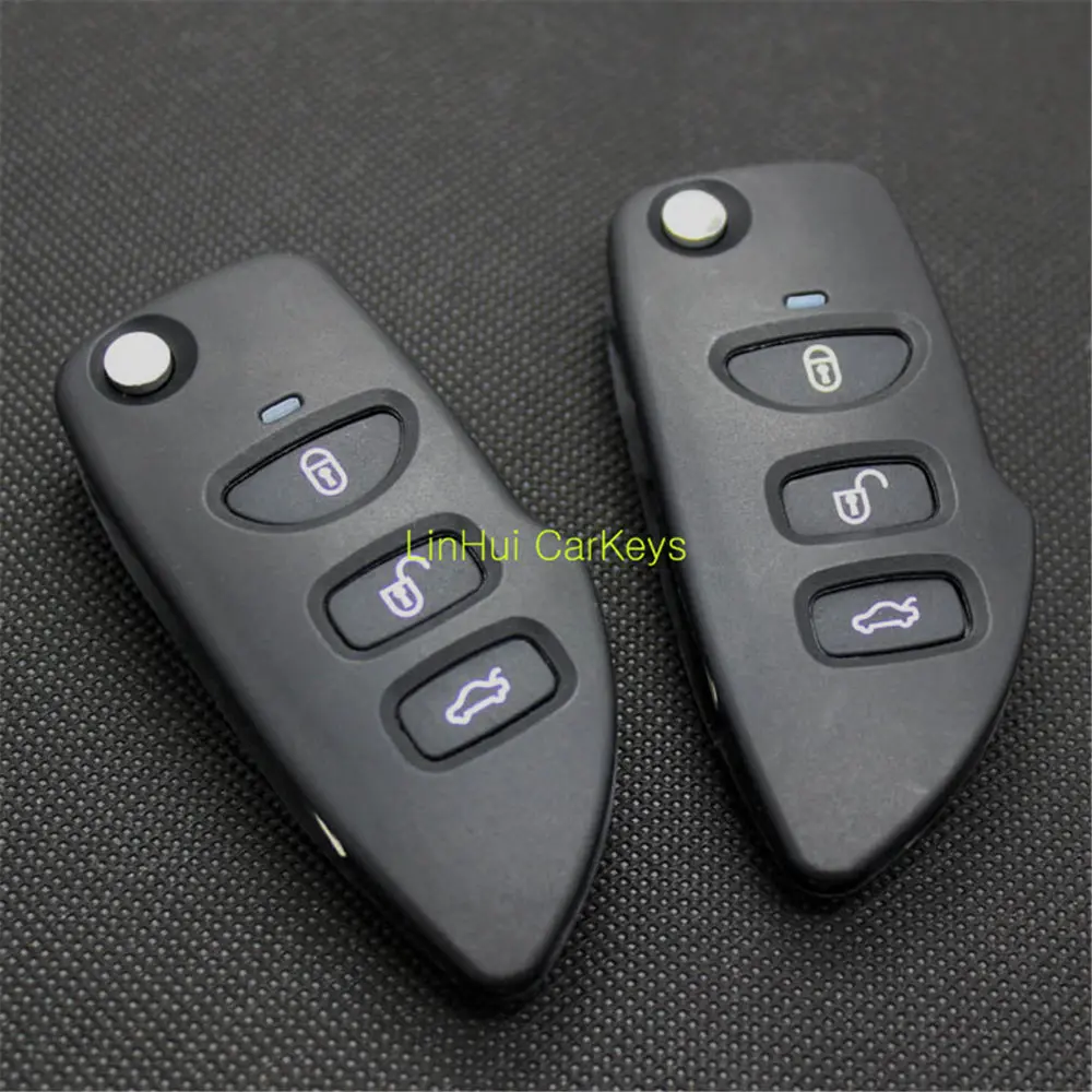 PINECONE для KIA CARENS 3 кнопки необработанное лезвие модифицированные Чистые Ключи ABS