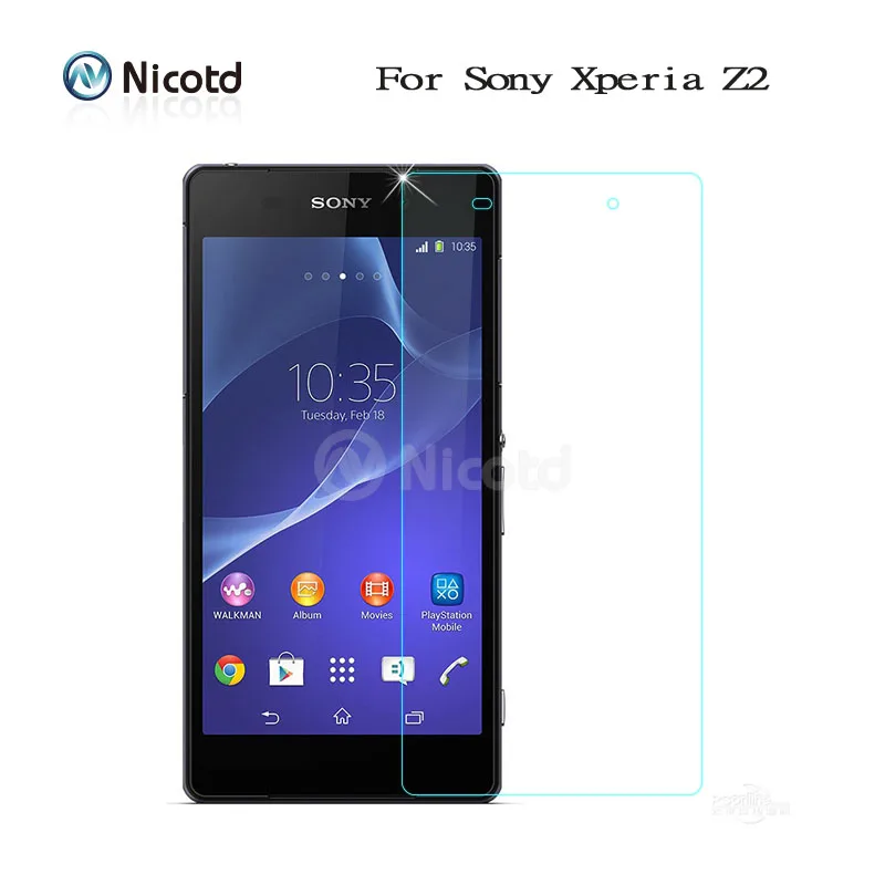 9H 0.26mm 2.5D Coated Tempered Glass For Sony Xperia Z Z1 Z2 Z3 Z4 Z5 Premium Compact M5 M4 aqua ExplosionProof Screen Protector