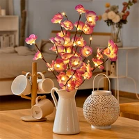 creative led simulation orchid branch lights for room decoration christmas fairy night lights holiday garden party wedding decor