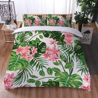 bright cactus printed bedding set twin for girls boys green plants succulents bedding duvet cover kids teen nature quilt cover
