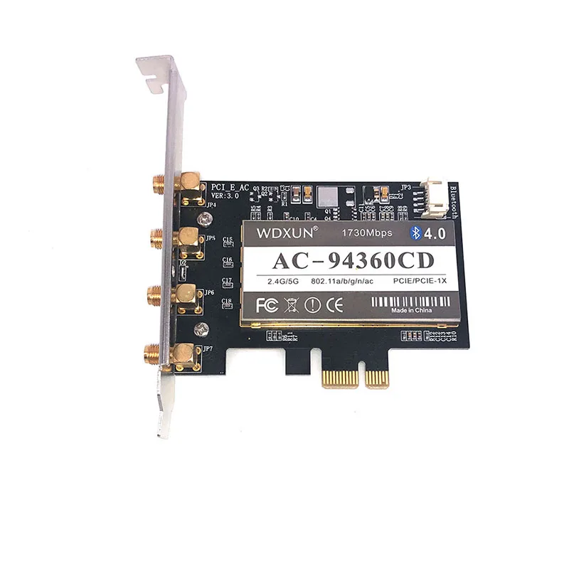4 антенны двойная частота 1750 Мбит/с 802.11ac BCM94360 wifi + Bluetooth 0 ''pcie macos BCM4360CD для MAC