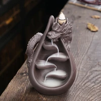 zisha chinese style chinese dragonbackflow incense burner creative home decoraccessories modern living room decoration