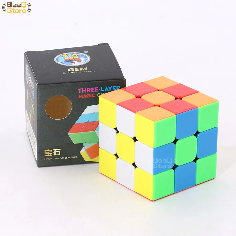 Магический куб Shengshou GEM 3x3 3 слоя 56 мм пазл профессиональный скоростной без наклеек