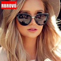 rbrovo 2021 new oversized sunglasses women cateye retro glasses for women luxury sunglasses women brand oculos de sol feminino