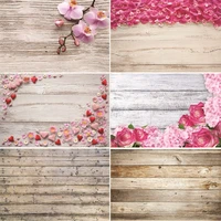 vinyl custom photography backdrops prop flower and wood planks christmas day theme photography background dr20220 03