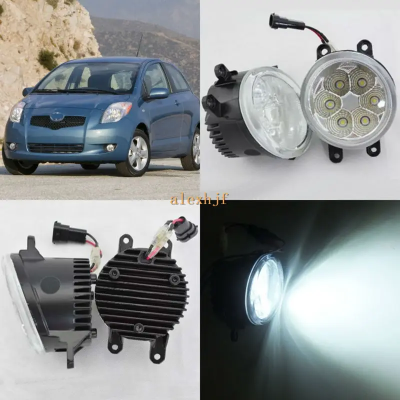 

July King 18W 6500K 6LEDs LED Daytime Running Lights LED Fog Lamp case for Toyota Yaris 2007~2014, over 1260LM/pc