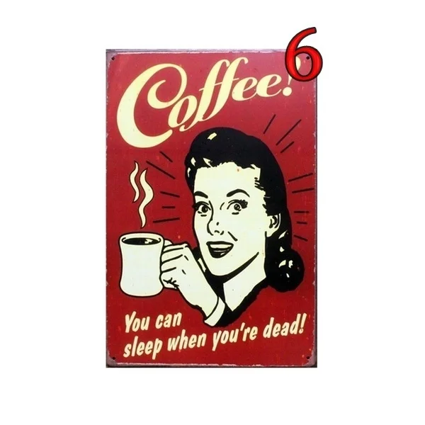 

(20x30cm)Metal Tin Sign Wall Art Decor Retro Plaque Bar Cafe Coffee Shop House Home Decor