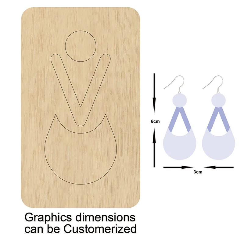 

diy drop earring cutting dies 2020 die cut & wooden dies Suitable for common die cutting machines on the market