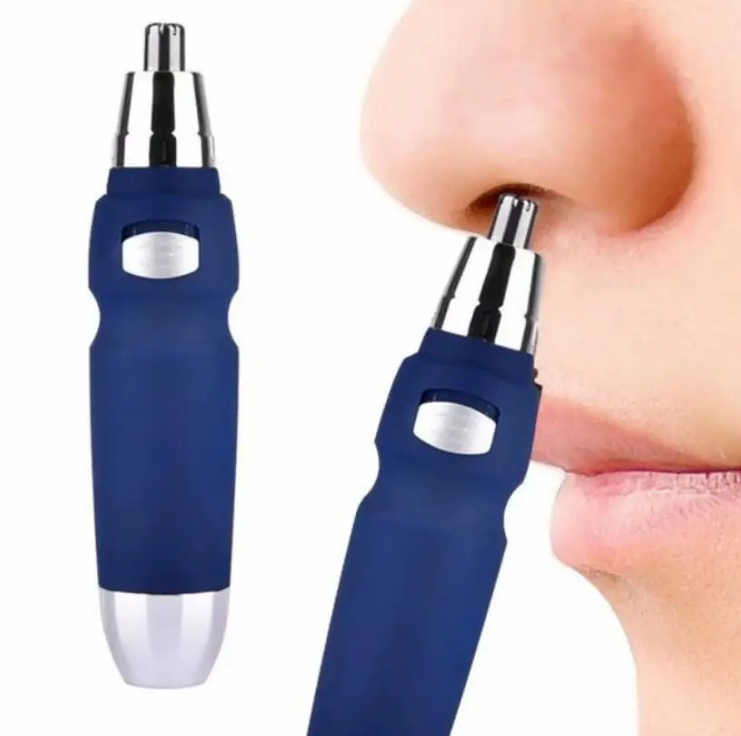 Blue nose trimmer Портативный триммер для волос в носу, бритва Vibrissa, режущий носорог, носовая бритва, бритва для бритья и удаления волос, триммер для носа и ушей - Цвет: Blue nose trimmer