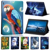 cute animal tablet case for lenovo smart tab m10 fhd pluslenovo tab e10tab m10 high quality leather stand cover case stylus