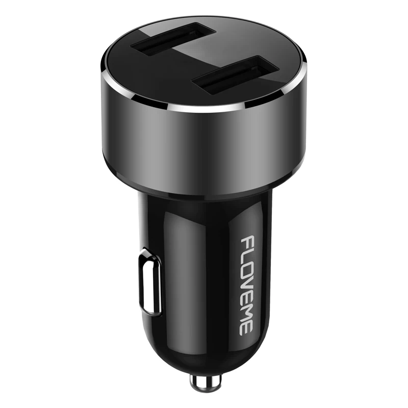 Black Color FLOVEME QC 3,0 18 Вт USB Автомобильное зарядное устройство для iPhone Xiaomi двойной порт автомобильное зарядное устройство USB быстрая зарядка автомобильное зарядное устройство для телефона Быстрая - Тип штекера: Black Color