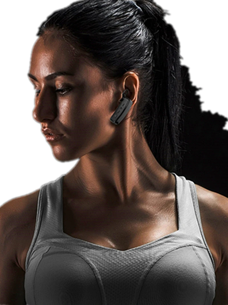 2pcs Ear-hook Bluetooth Mini Walkie Talkie Outdoor Portable Salon Hotel Restaurant Wireless 2 Way Radio Communication Equipments