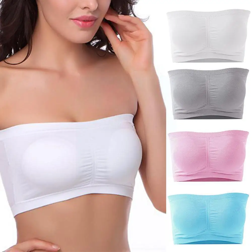 

Women Sports Bras Breathable Strapless Crop Tops Ladies Yoga Bra Bra Underwear Underwear Boob Bandeau Bralette Sexy K0K7