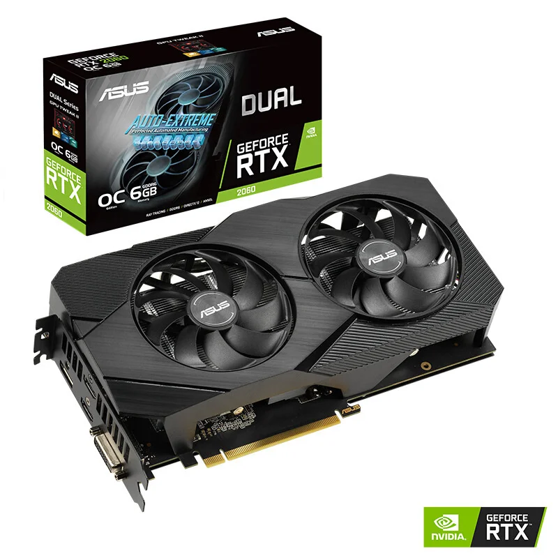 

E-sports agent dual-rtx 2060-o6g-evo 1365 / 1785mhz game graphics card 6g
